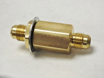 F510 BRASS HILBORN STYLE BY PASS VALVE WITH POPPET -SPRING